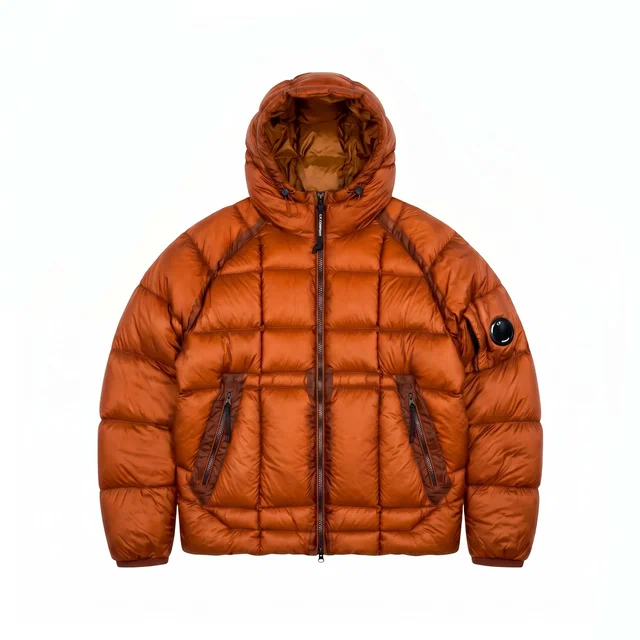Пуховик C.P. Company D.D. Shell Hooded Down Puffer Jacket orange