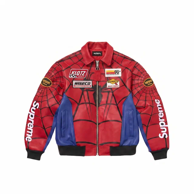 Куртка Supreme x Vanson Leathers Spider-Man Jacket